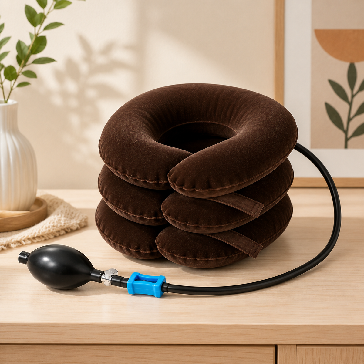 Adjustable Neck Stretcher | Cervical Traction Device for Neck Support & Relaxation